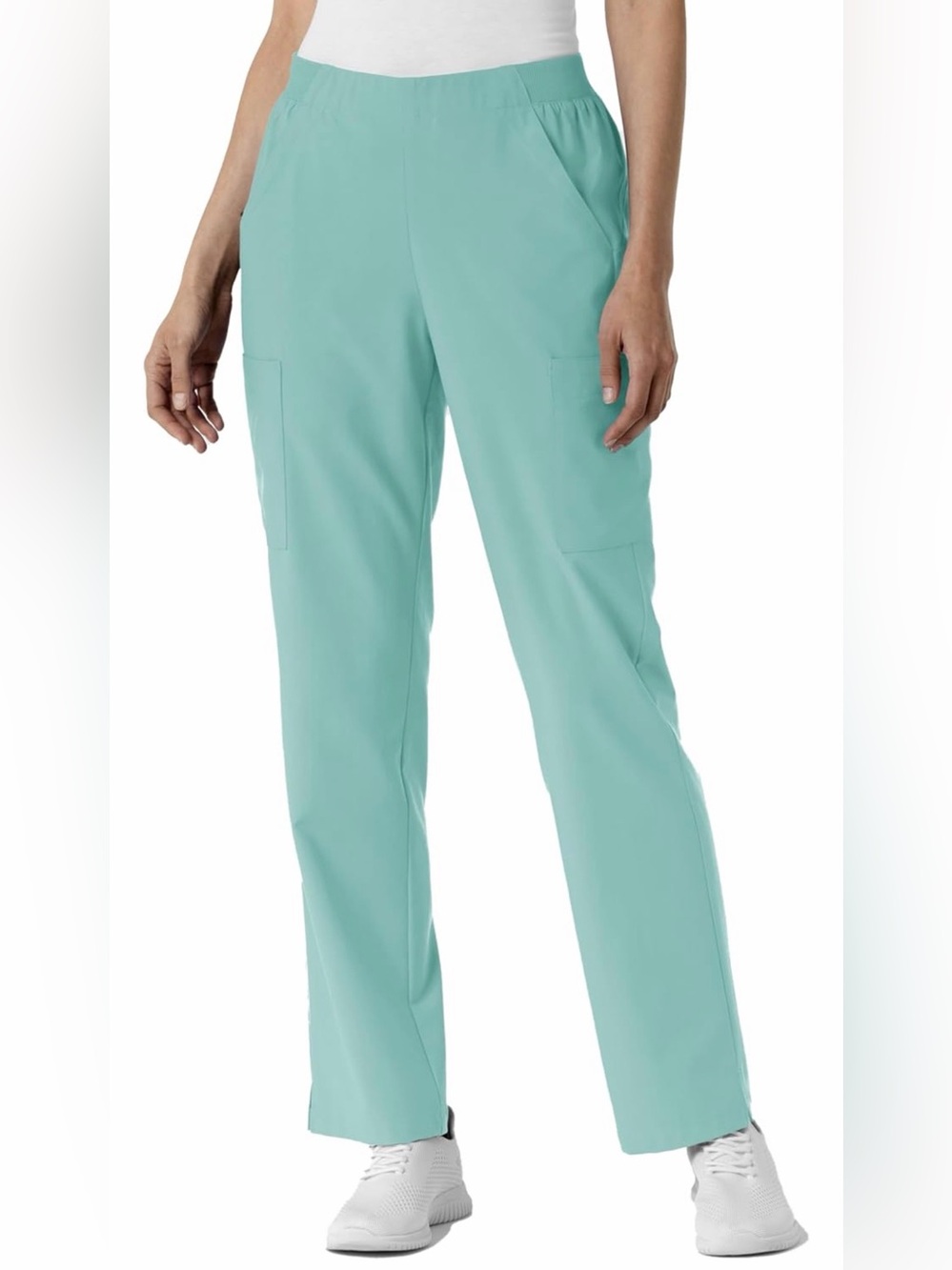 Wink Straight-Leg Scrub Pants in Aqua Green